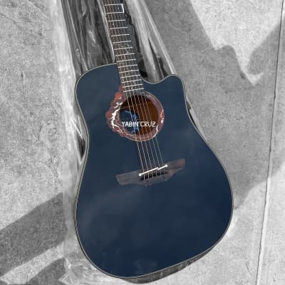 Takamine LTD 2021 Blue Rose - Charcoal Blue Gradation | Reverb