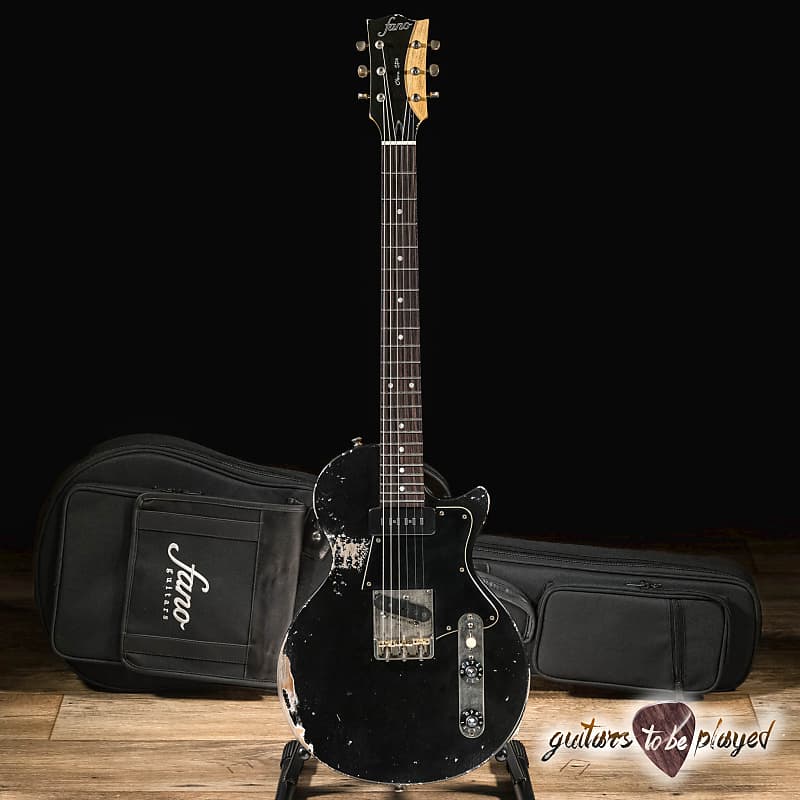 Fano SP6 Oltre Lollar Staple P-90 & Special T Guitar w/ Gigbag – Bull Black image 1