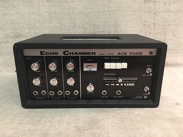 Acetone EC-1 Echo Chamber Tape Delay 1970's Black Tolex | Reverb