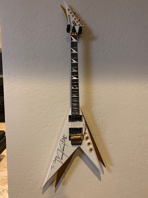 AZG Vinnie Vincent Guitar from Hell 2010 ish - White / Gold image 1