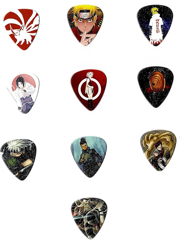 N.A.R.U.T.O Guitar Picks 10 Medium Picks in Pack 0.71mm Reverb