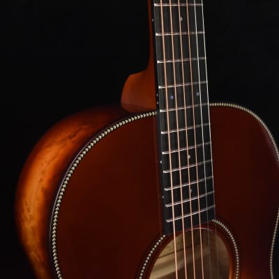 Bedell  Seed to Song Custom Parlor European Spruce, Birdseye Maple Sunburst Guitar image 4