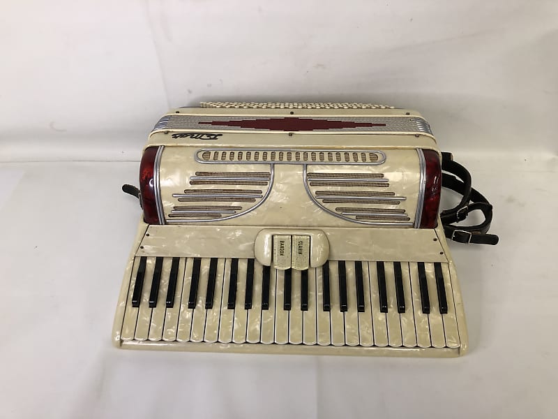 Lemar Vintage LMH-41 GOLDEN IVORY PIANO ACCORDION - MADE IN ITALY image 1