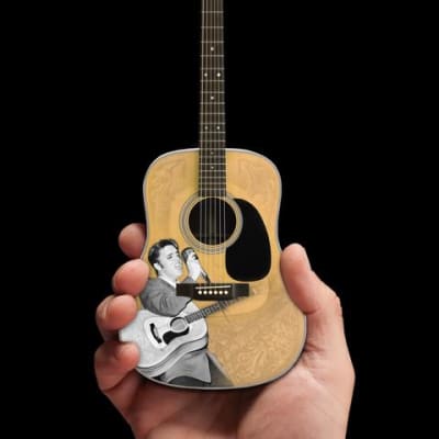 AXE HEAVEN Elvis Presley '55 Tribute Acoustic Guitar Miniature Display Gift image 2
