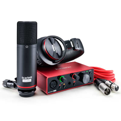 Focusrite Scarlett Solo 3rd Gen 2-In/2-Out USB Audio Interface w/Condenser Microphone & Headphones image 2