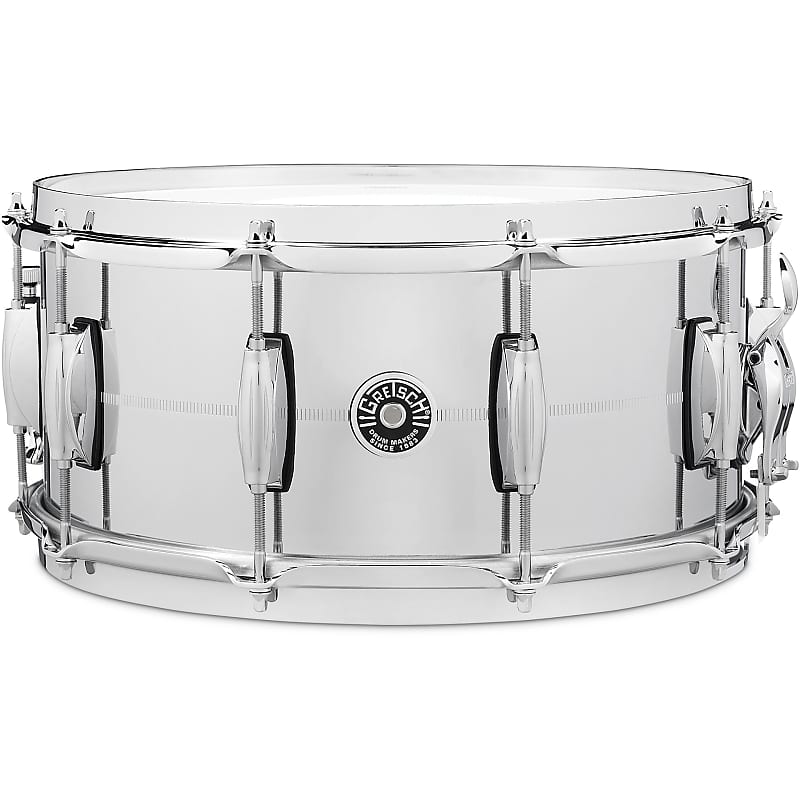 Gretsch GB4164 6.5X14 Chrome Over Brass Snare Drum image 1