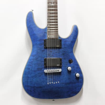 Schecter Diamond Series C1 Platinum Electric Guitar Blue image 1