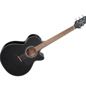 Takamine GF30CE BLK G30 Series FXC Concert Cutaway Acoustic/Electric Guitar Gloss Black