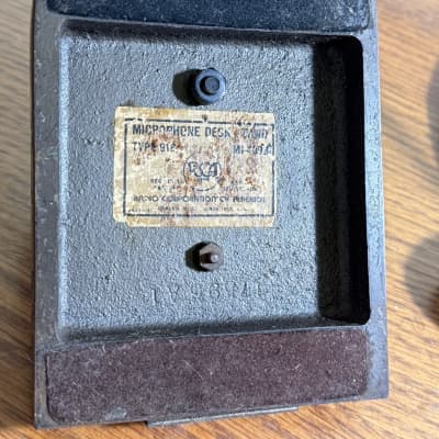 Vintage 1940's RCA MI-2092 Type 91B Microphone Desk Stand image 6
