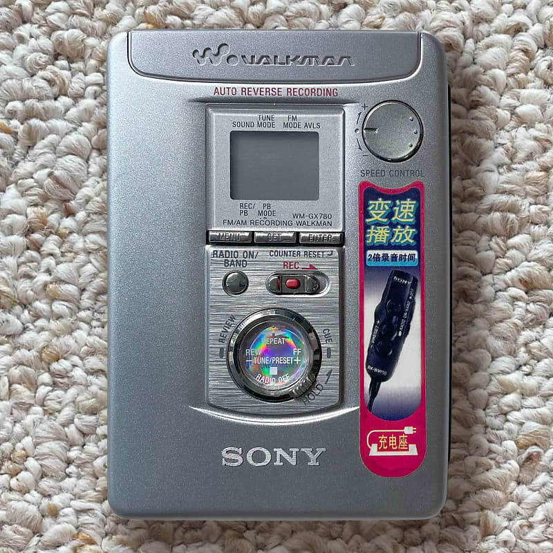 Sony WM-GX780 Walkman Cassette Player, Excellent Silver, Working !