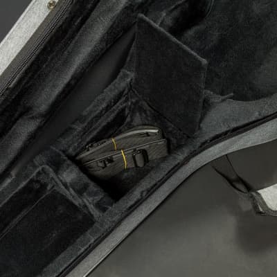 Lindo Acoustic Travel Guitar Eco Hard Case | Plush Lined with Storage Pockets | Sustainable and Eco-Friendly | Designed in The UK | Grey Fabric Finish (Guitar NOT Included) image 6
