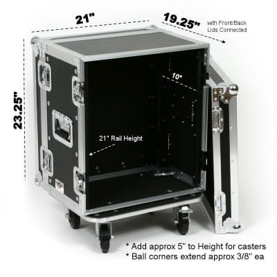 OSP RC12U-12 12 Space ATA Effects Rack w/Casters image 2