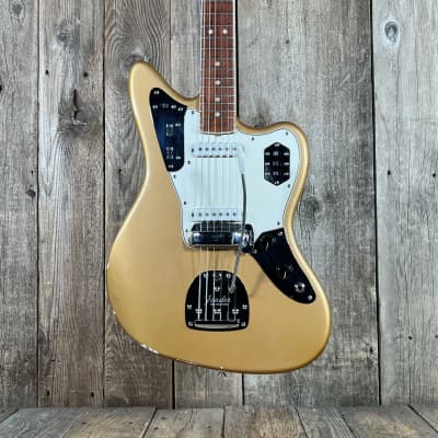 Fender Jaguar Firemist Gold 1966 Complete with Hang Tag Dots and Binding 1966 - Firemist Gold for sale