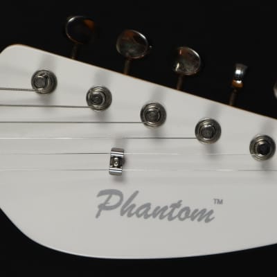 Phantom Guitarworks White Teardrop Custom HS Electric Guitar w/ OHSC image 7