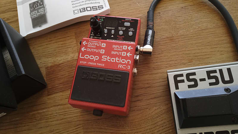 Boss RC-3 looper pedal with FS-5U switch 2015