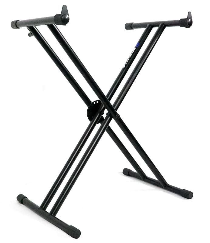 Rockville Double X Braced Keyboard Stand w Push Button Lock Reverb