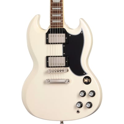 Epiphone 1961 Les Paul SG Standard Electric Guitar Aged Classic White image 1