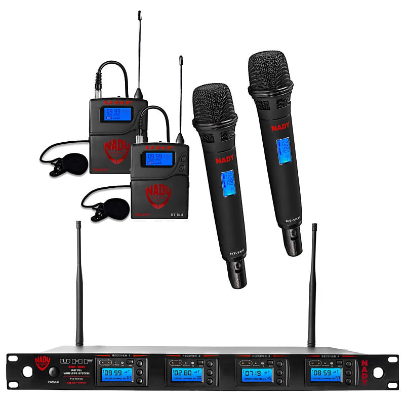 Nady 4W-1KU HT Quad True Diversity 1000-Channel Professional UHF