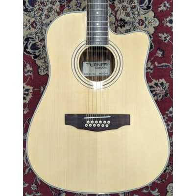 Turner 40CE 12-String Dreadnought Electro Acoustic Guitar image 15