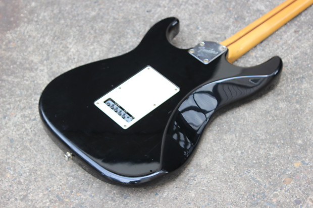 1988 Fender Japan STM-55 E Series Medium Scale Stratocaster (Black)
