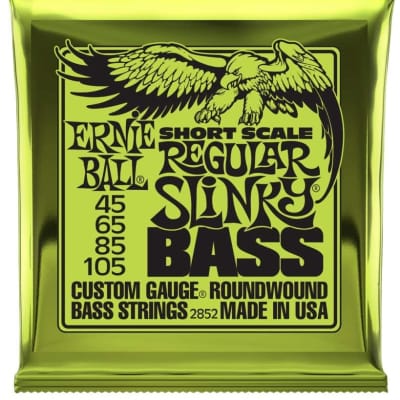 Bass Guitar Strings Ernie Ball 2852 Regular Slinky 45-105 SHORT SCALE! image 1