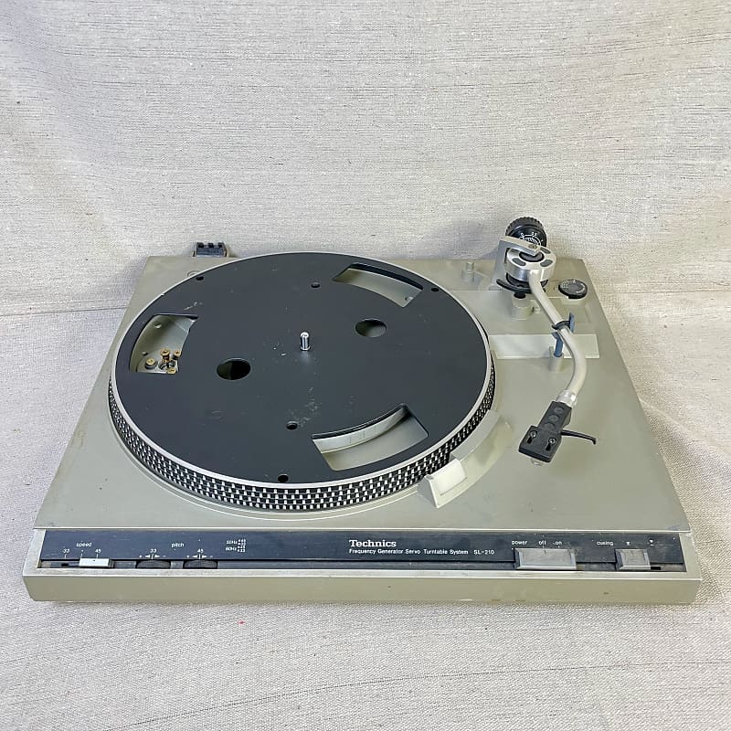 Technics SL-210 1988 Turntable Record Player Vinyl Project Needs Repair image 1