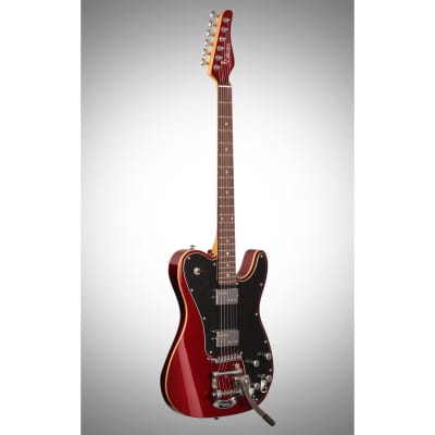 Schecter PT Fastback IIB Electric Guitar, Metallic Red image 4