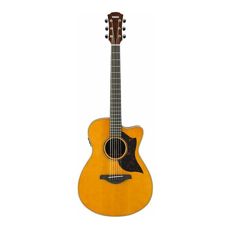 Yamaha AC3R VN Small Body Cutaway Acoustic Electric Guitar - Rosewood - Vintage Natural image 1