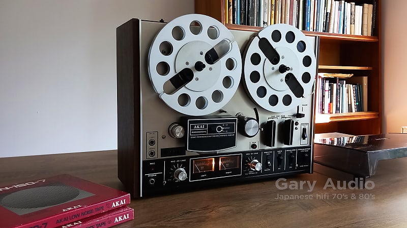 Akai 4000 DS 3-Headed Reel-To-Reel Stereo Tape Deck With Alu Reels 4000DS Made in Japan 1973  			