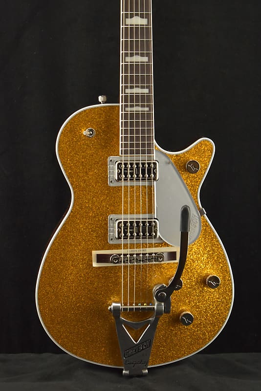Mint Gretsch G6129T-89 Vintage Select '89 Sparkle Jet with Bigsby Gold Sparkle image 1