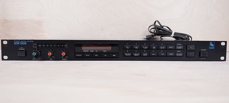 Ibanez SDR 1000 Stereo Digital Reverb 1980s - Black - 100V