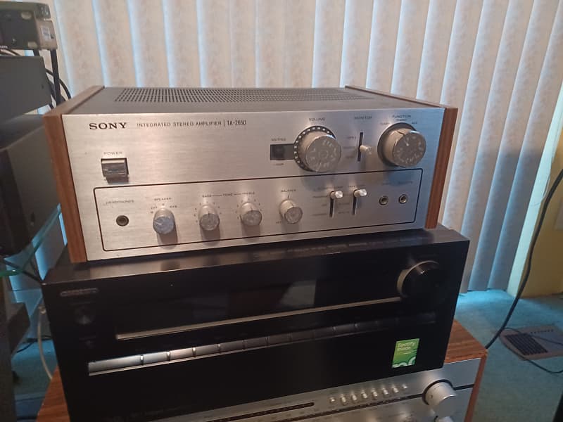 SONY　TA-2650 Sony Silver Integrated Amplifier TA-2650 : r/vintageaudio
