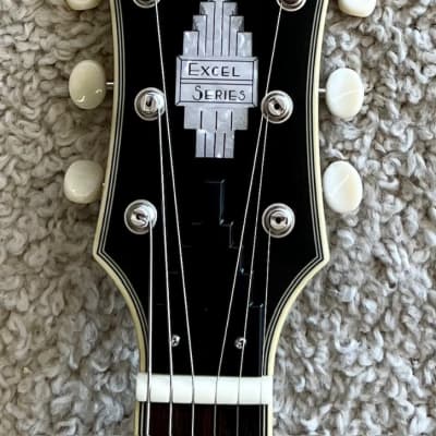 D'Angelico Excel Mini DC Semi-Hollow Body Elec Guitar, Slate Blue, DAEMDCTSLBSNS image 7