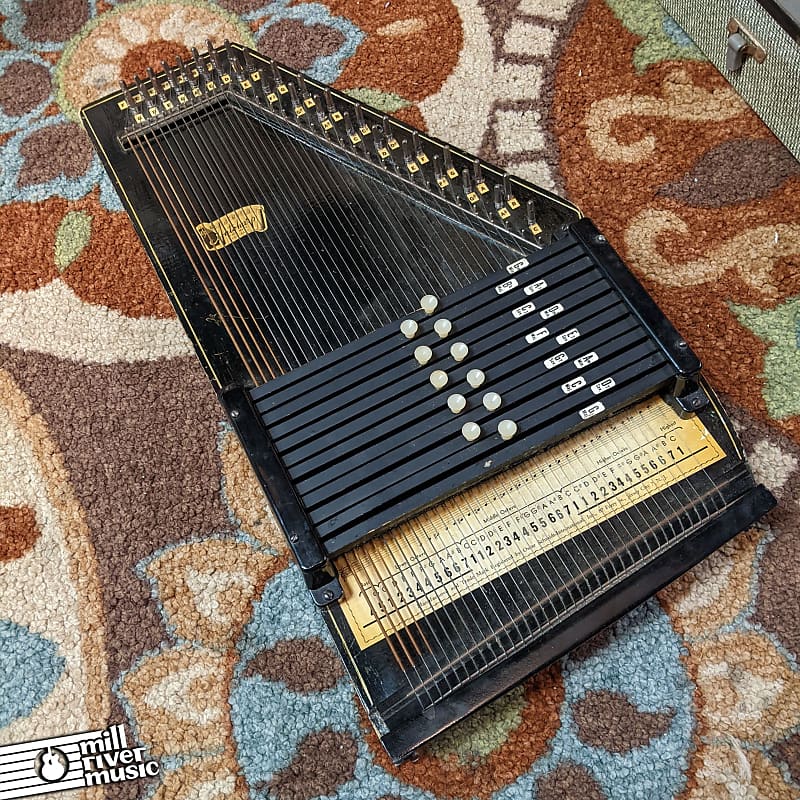 Oscar Schmidt Vintage Autoharp w/ Case AS-IS Used