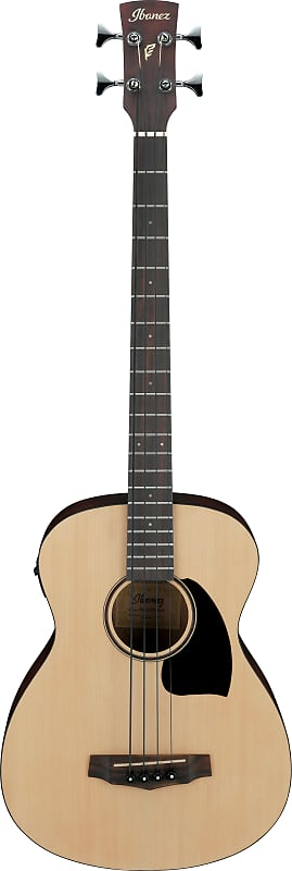 Ibanez Performance Acoustic Electric Bass Guitar, Laurel, Open Pore Natural, PCBE12OPN image 1