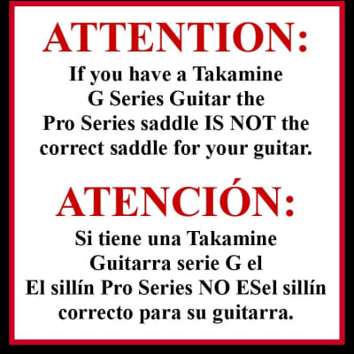Takamine Pro Series SPLIT SADDLE / Genuine OEM Part / uncut BONE / # TP0709AE image 6