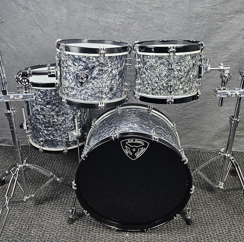 Billy Gladstone Model Black Marine Pearl Shell Kit w Snare Drum 12 13 16 22 14