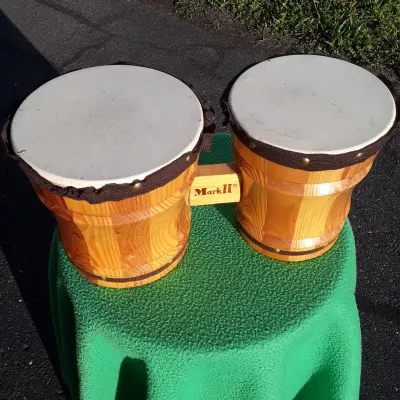 Mark 2 Bongo Drums. Real Wood. Play great. Good condition. image 2
