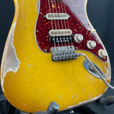 Custom/Hybrid Stratocaster, Relic, Aged Buttercream image 15