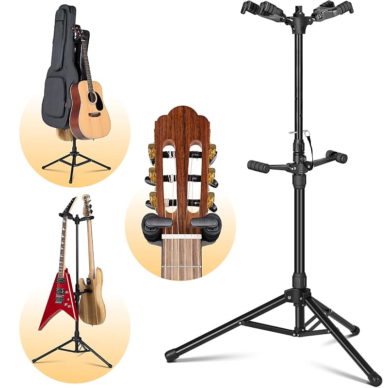 Guitar Floor Stand Wooden Guitar Stand Floor Guitar Support Stand Ukulele  Storage Rack 
