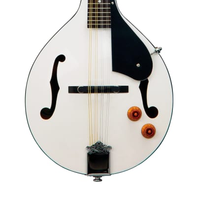 Oscar Schmidt - White Bluegrass Mandolin W/Pre Amp! OM10EWH-O *Make An Offer!* image 1