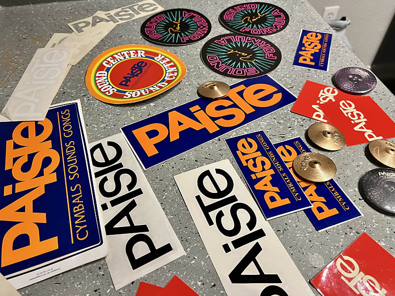 Paiste Vintage decals and more Reverb