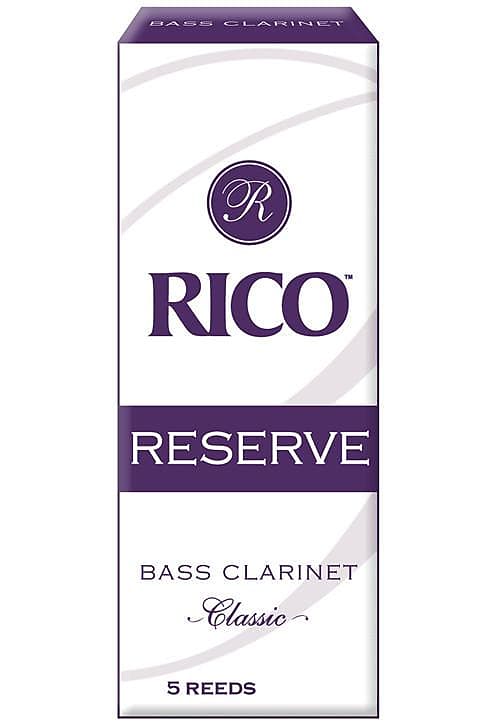 Rico Reserve Classic Bass Clarinet Reeds, Strength 3.5, 5-pack image 1
