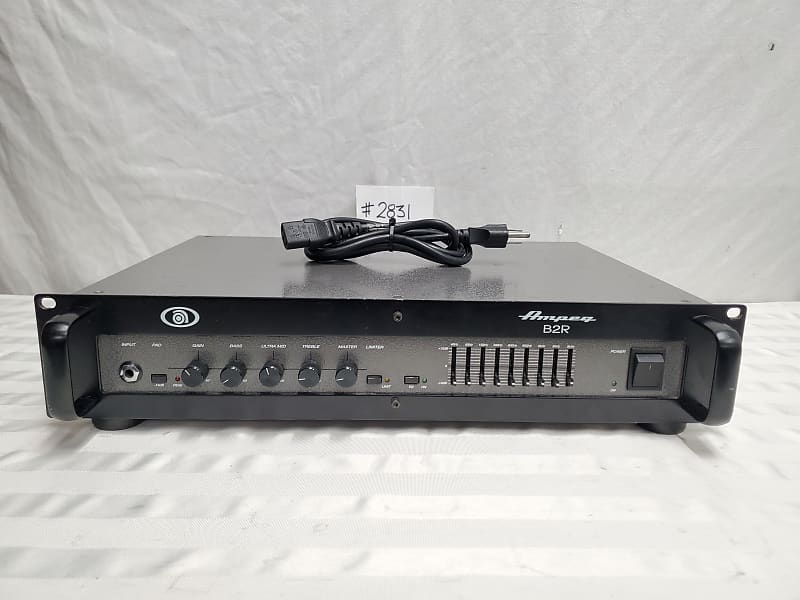 AMPEG B2R 350WATT RACKMOUNT BASS AMPLIFIER HEAD 2831 GOOD Reverb