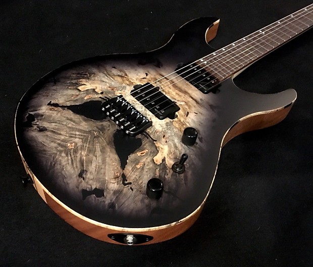 Acacia USA Custom Romulus Modern 6 Buckeye Burl Black Burst