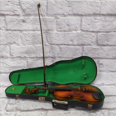 1961 Karl Hofner 3/4 Bubenreuth Violin with Bow and Case Made in Germany image 11