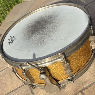 Ludwig Super Classic WFL - 1955/1959 - 14" x 5" - Gold Sparkle - NOB image 6