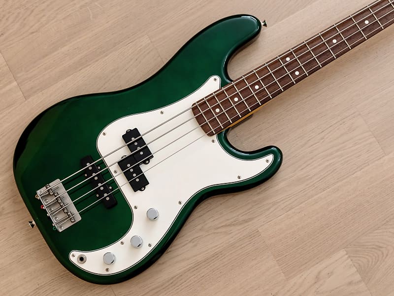 2015 History TH-BP4/R PJ Bass Guitar Candy Apple Green Near Mint, Japan  Fujigen