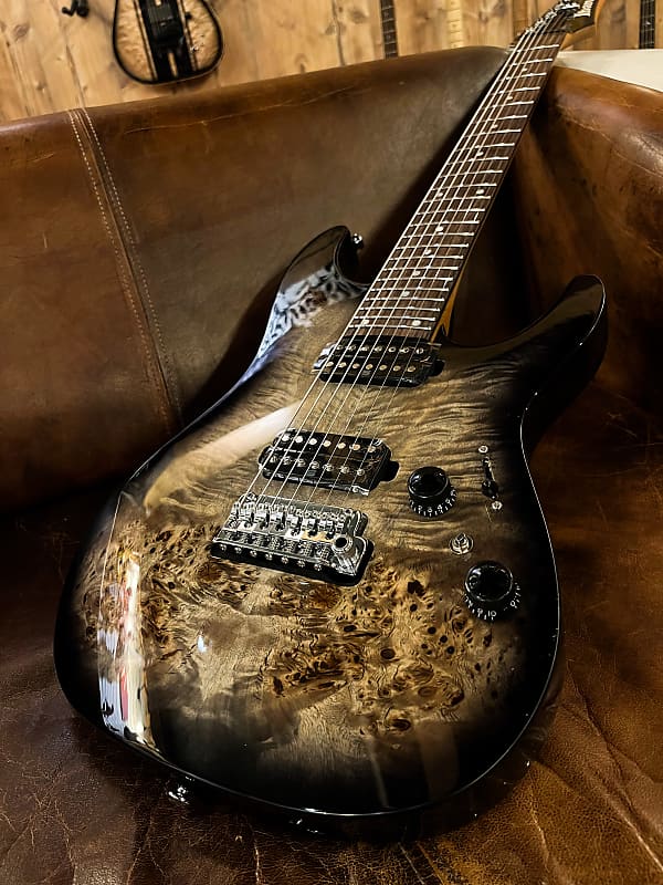 Ibanez AZ427P1PB-CKB AZ Premium E-Gitarre 7 String - Charcoal Black Burst +  Bag - 3648 Gramm