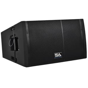 Seismic Audio SAXLP-12A Powered 1x12" 300w Dual Compression Driver Line Array Speaker